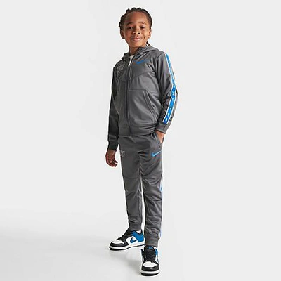 Nike Little Kids' Taped Full-zip Jacket And Jogger Pants Set In Iron Grey/photo Blue