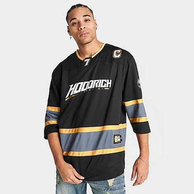 Hoodrich Men's Og Rush Hockey Jersey In Black/white/gold