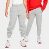 Nike Sportswear Club Fleece Big Kids' Jogger Pants In Dark Grey Heather/base Grey/white