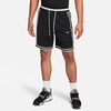 Nike Men's Dri-fit Dna Graphic 8" Basketball Shorts In Black/phantom/lime Blast