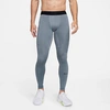 Nike Men's Pro Warm Training Tights In Smoke Grey/black