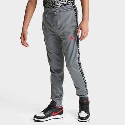 Nike Jordan Kids' Jordan Flight Sideline Jogger Pants In Dark Grey/gym Red/black/white