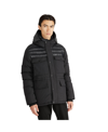 Pajar Mikkel Mixed Media Parka Coat With Detachable Inner Hood In Black