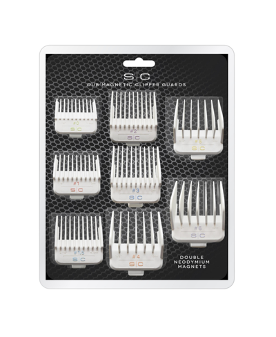 Stylecraft Professional Barber Hairstylist Dub Universal Double Magnetic Clipper Guards, 8 Piece Assorted Sizes In No Color