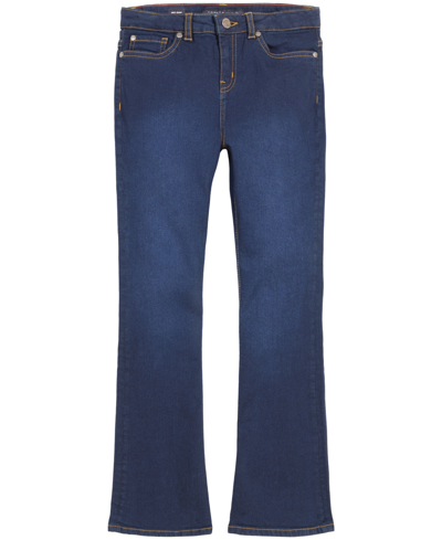 Tommy Hilfiger Kids' Big Girls Mid Rise Flare Jeans In York Wash