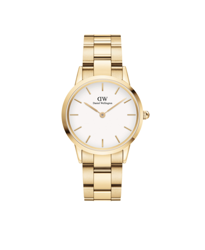 Daniel Wellington Women's Iconic Link Gold-tone Stainless Steel Watch 32mm