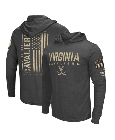 Colosseum Men's  Heather Black Distressed Virginia Cavaliers Team Oht Military-inspired Appreciation