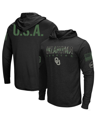 Colosseum Boys Youth  Black Oklahoma Sooners Oht Military-inspired Appreciation Tango Long Sleeve Hoo In Black
