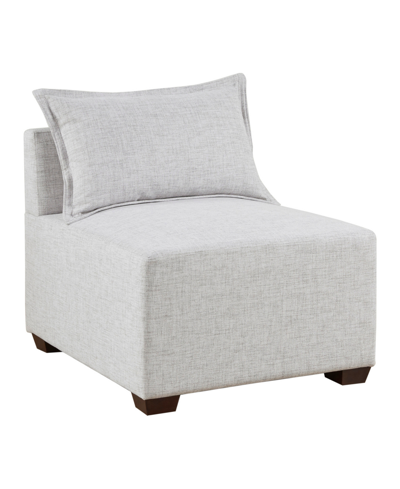 Ink+ivy 30" Molly Wide Fabric Modular Armless Chair In Ivory
