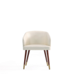 Manhattan Comfort Augusta Counter Stool In Walnut And Cream