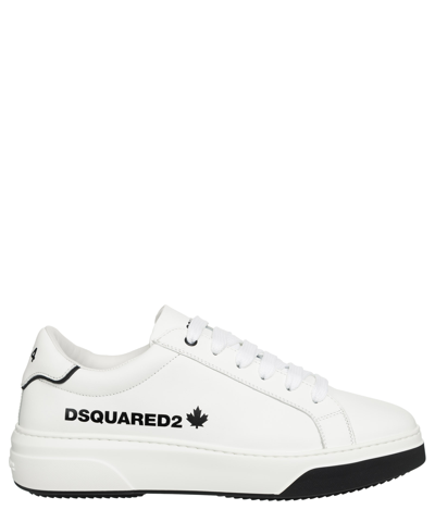Dsquared2 Bumper Low Top Trainers In Bianco