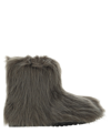 Stand Studio Olivia Medium Faux Fur Boots In Grey