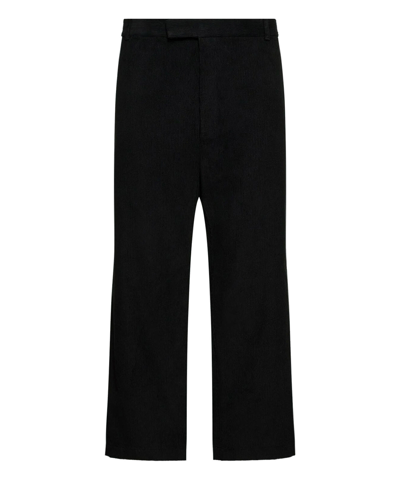 Thom Browne Cotton Trousers In Black