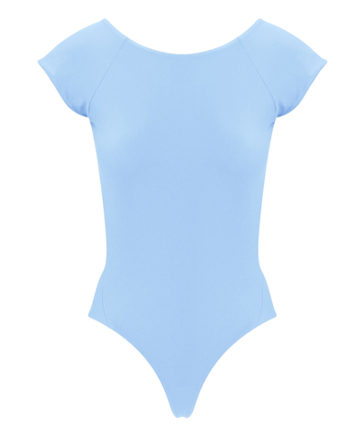 Cheri' Blue Nylon One-piece Swimsuit In Lightblue
