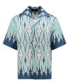 Amiri Argyle-print Silk Shirt In Multicolor