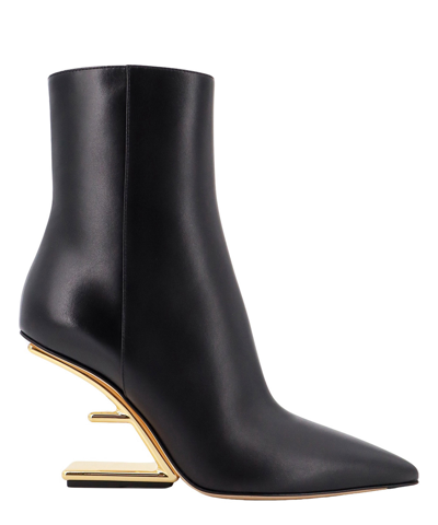 Fendi Fist Heeled Boots In Black