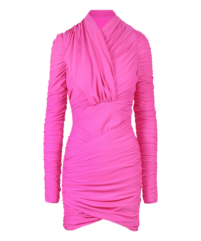 Az Factory Asym Mini Dress In Pink