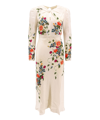 Saloni Claudia Dress In Multicolor