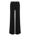 7 For All Mankind Lotta Soho Night High-rise Flared Jeans In Black