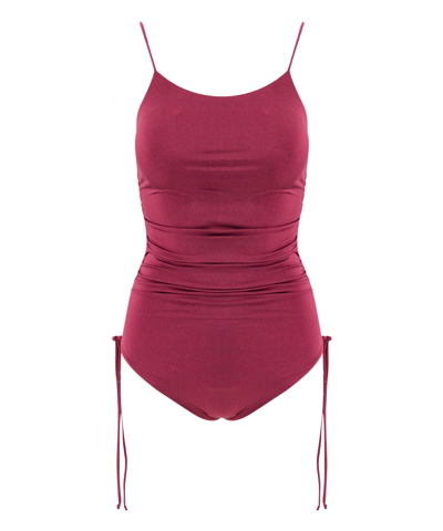 Cheri' Pink Nylon Swimsuit In Violet
