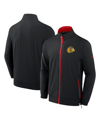 Fanatics Men's Black Chicago Blackhawks Authentic Pro Rink Coaches Full-zip Jacket In Black
