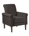 510 DESIGN 30" JEANIE WIDE FABRIC ROLLED ARM ACCENT CHAIR