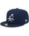 New Era Men's  Navy Dallas Cowboys Retro Joe Main 59fifty Fitted Hat In Navy