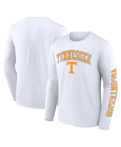 Fanatics Branded White Tennessee Volunteers Distressed Arch Over Logo Long Sleeve T-shirt