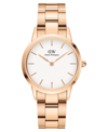DANIEL WELLINGTON WOMEN'S ICONIC LINK 23K ROSE GOLD PVD PLATED STAINLESS STEEL WATCH 32MM