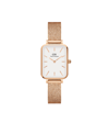 Daniel Wellington Quadro Pressed Melrose Watch In Rose-gold