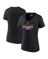Fanatics Branded  Black Carolina Hurricanes Authentic Pro V-neck T-shirt In Black
