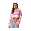 Edikted Women's Ozzy Cropped Knitted Sweater In Pink