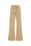 PALM ANGELS PALM ANGELS WOMAN BEIGE DENIM JEANS