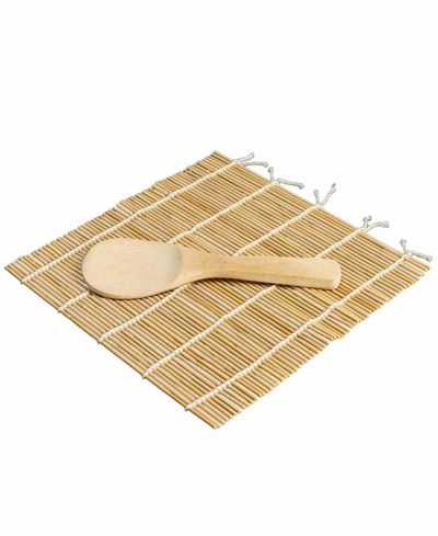 Joyce Chen 3-piece Sushi Making Kit With Sushi Roller In Bamboo