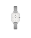 DANIEL WELLINGTON WOMEN'S QUADRO STERLING SILVER-TONE STAINLESS STEEL WATCH 20 X 26MM