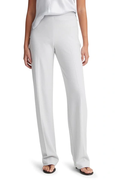 Vince Cozy High Waist Wool Blend Wide Leg Trousers In Dove