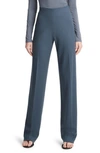 Vince Cozy High Waist Wool Blend Wide Leg Pants In Pacific Az