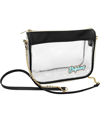 Logo Brands Women's Cleveland Guardians Hype Stadium Crossbody Clear Bag In Clear