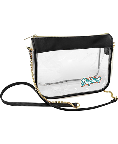 Logo Brands Women's Cleveland Guardians Hype Stadium Crossbody Clear Bag