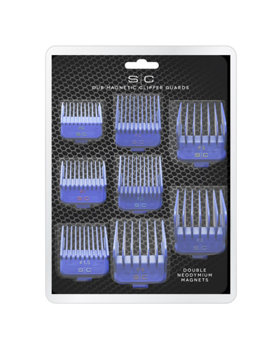 Stylecraft Professional Barber Hairstylist Dub Universal Double Magnetic Clipper Guards, 8 Piece Assorted Sizes In No Color