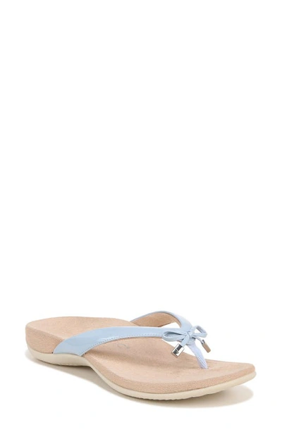 Vionic Bella Ii Flip Flop In Skyway Blue