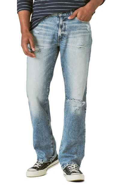 Lucky Brand Easy Rider Ripped Bootcut Jeans In Ellicott