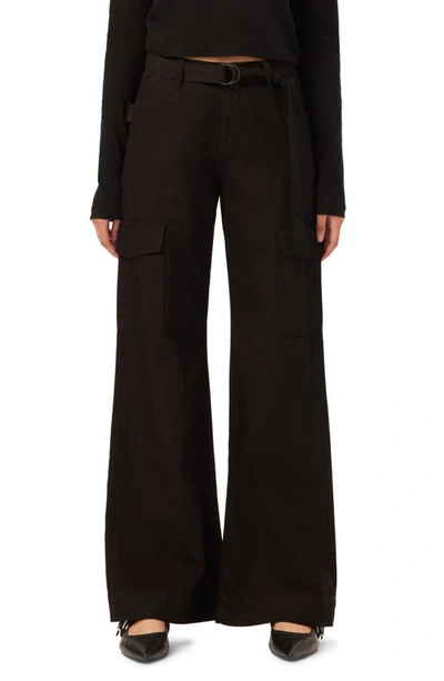 Dl1961 Zoie Wide-leg Relaxed Vintage Cargo Jeans In Black Cargo