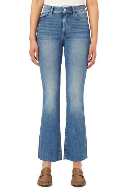 Dl1961 Bridget Instasculpt High Waist Raw Hem Ankle Bootcut Jeans In Island Park Performance