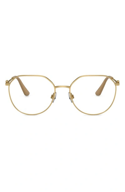 Dolce & Gabbana 54mm Phantos Optical Glasses In Gold
