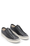 John Varvatos Laceless Low Top Sneaker In Black