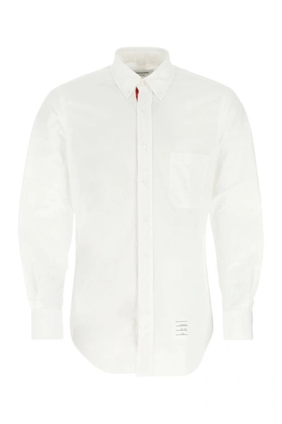 Thom Browne Man White Cotton Shirt