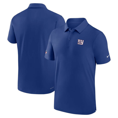 Nike New York Giants Sideline Coach Menâs  Men's Dri-fit Nfl Polo In Royal