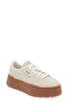 Puma Mayze Platform Sneaker In Warm White