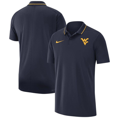 Nike Navy West Virginia Mountaineers 2023 Coaches Performance Polo